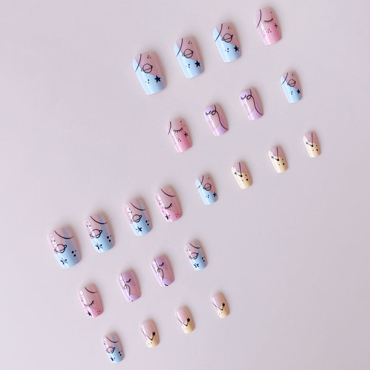 Art nail set with artistic motifs Stornfield