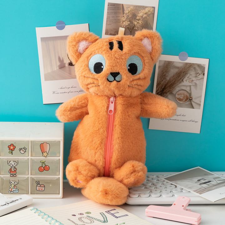 Cute Plush Cat-Themed Pencil Case Stornfield