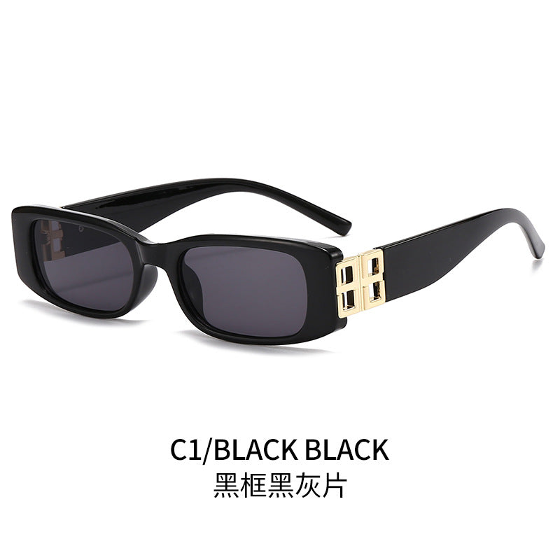 Ladies' fashionable sunglasses with luxurious gold-colored accent Stornfield