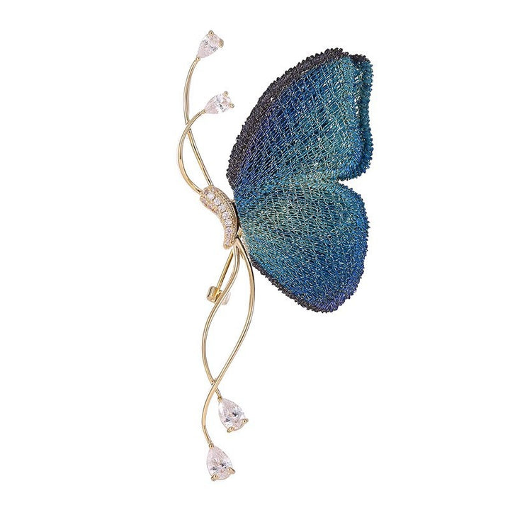 Exquisite butterfly brooch with sparkling crystals Stornfield