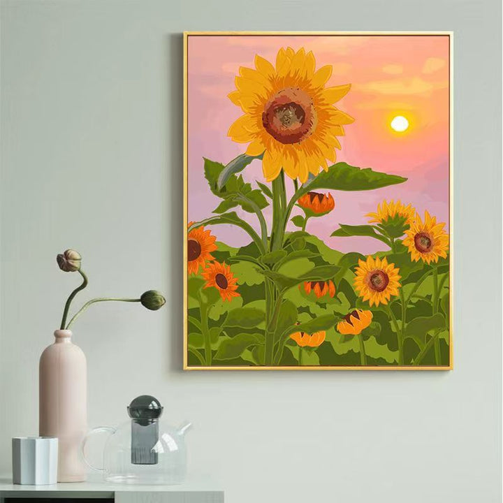 Sunflower-Themed Canvas Art Print Stornfield