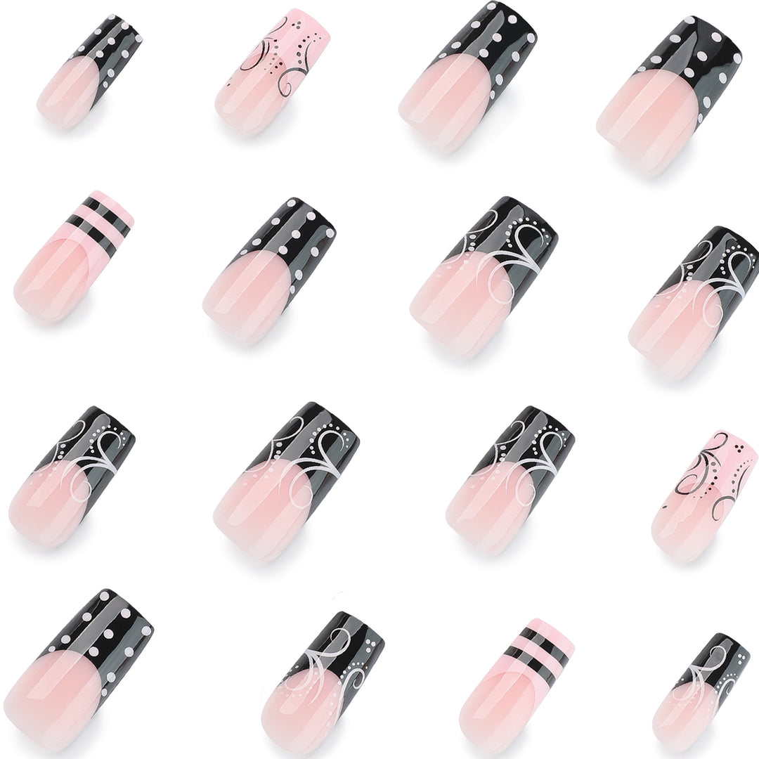 Artistic acrylic nails in elegant design Stornfield
