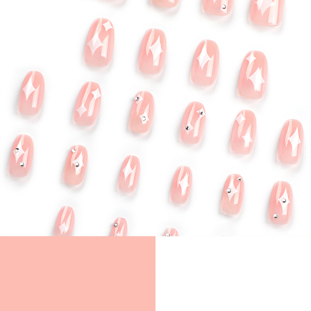 Artistic acrylic nails with glamorous glitter design Stornfield