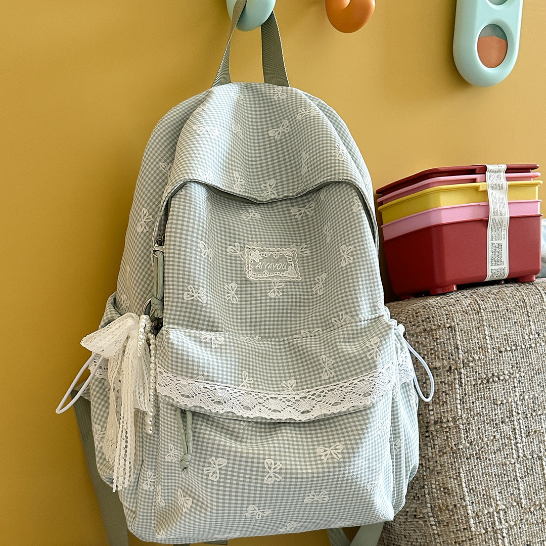Sweet Floral-Embellished Backpack Stornfield