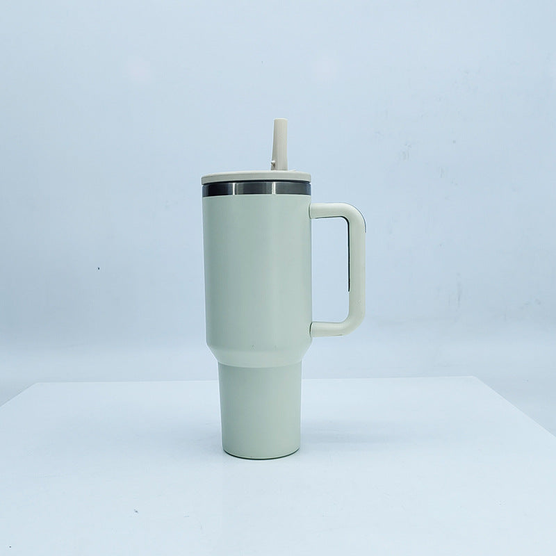 Women's insulated mug with sturdy handle and straw Stornfield