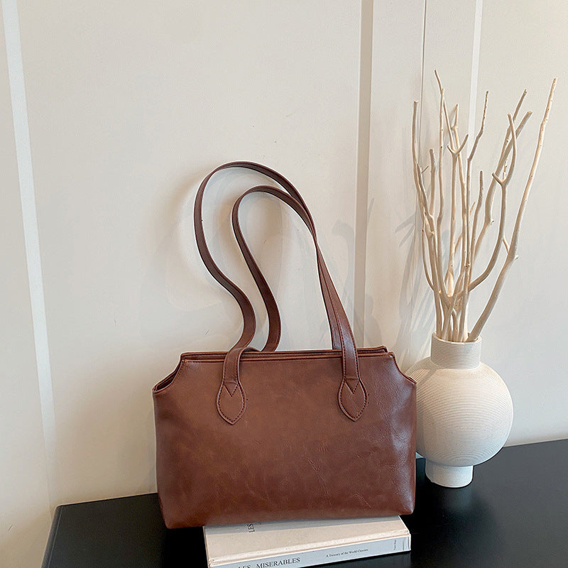 Structured Leather Tote