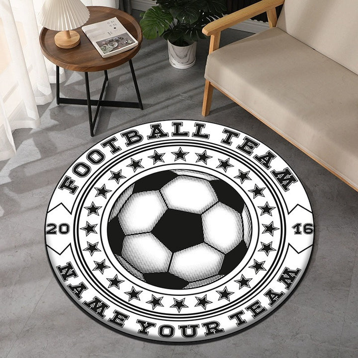 Soccer Field Themed Decorative Area Rug