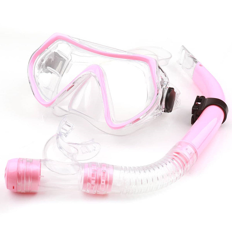 Snorkel mask with anti-fog technology and flexible mouthpiece Stornfield