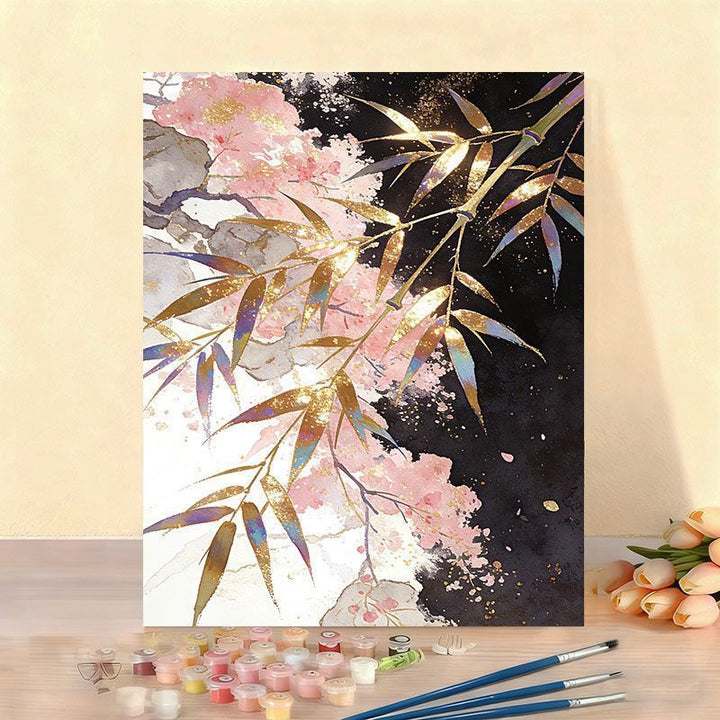 Elegant Floral Paint by Numbers Canvas Art Kit Stornfield
