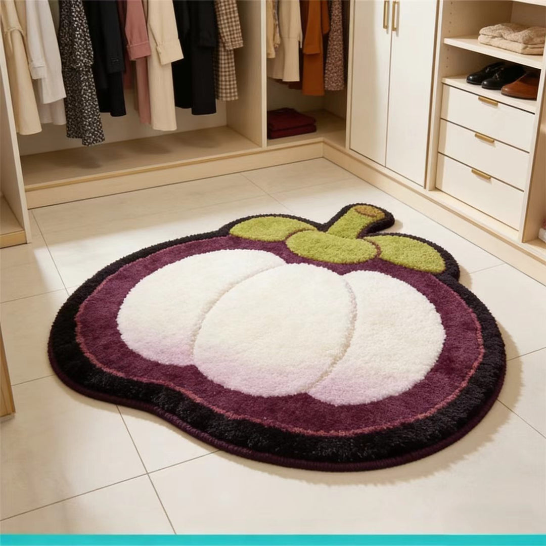 Fruit-Shaped Plush Bath Mat