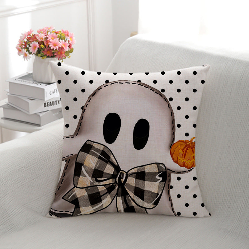 Decorative Halloween-Themed Throw Pillow