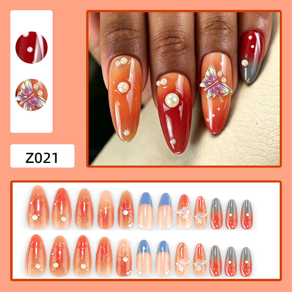 Artificial nails with intricate jewelry details Stornfield