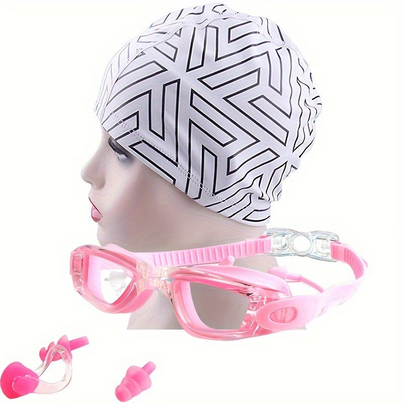 Swimming Sports Set with Ergonomic Swimming Goggles and Stylish Swim Cap Stornfield
