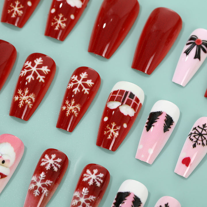 Christmas Art Nails Set with Creative Designs Stornfield