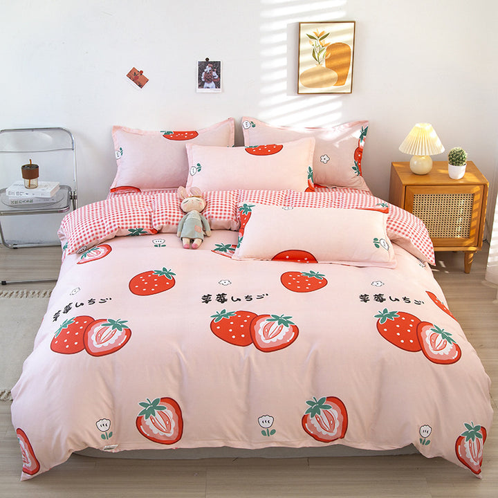 Modern Grid Pattern Comforter Set