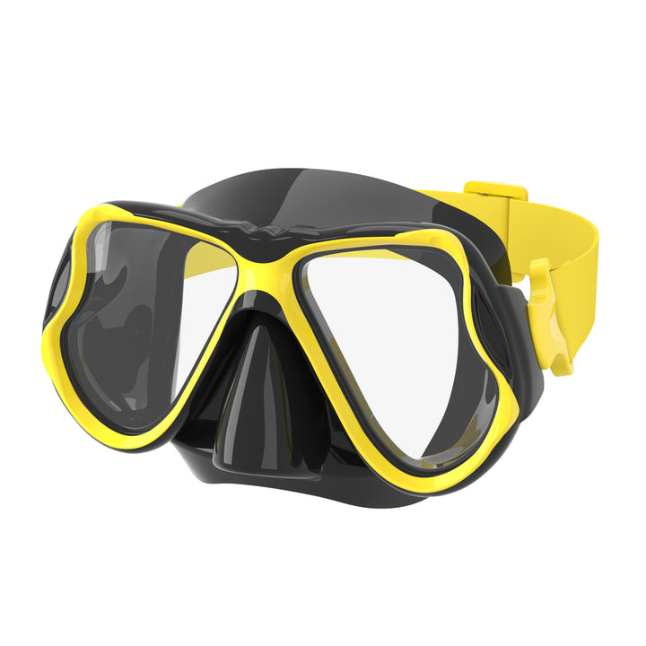 High-quality diving mask with flexible silicone rim and wide field of view Stornfield