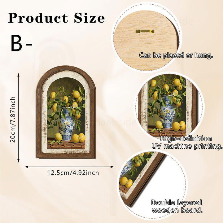 Wall decoration with lemon pattern Stornfield