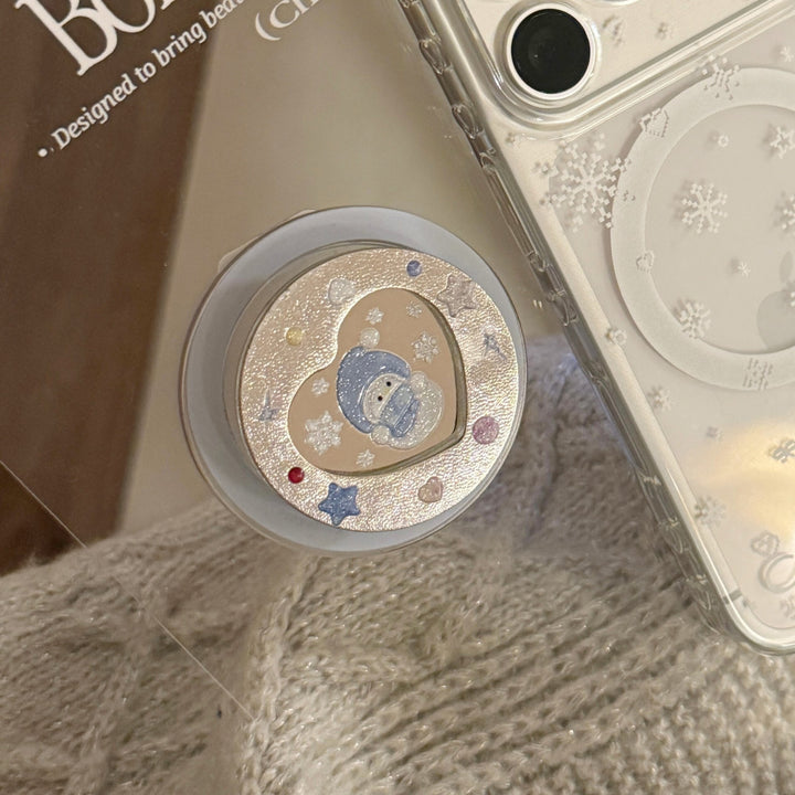 Smartphone Finger Holder with Winter Motif Stornfield