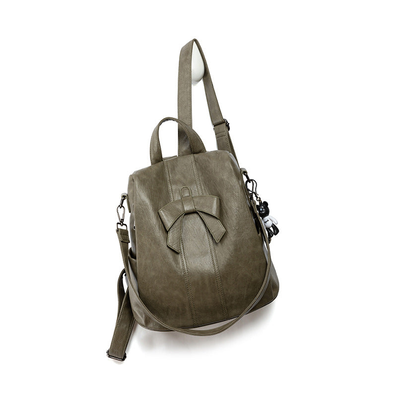 Stylish Backpack Purse with Bow Detail