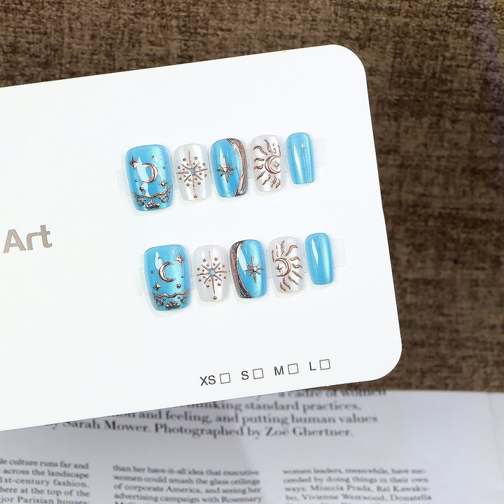 Celestial Press-On Nail Art Set Stornfield