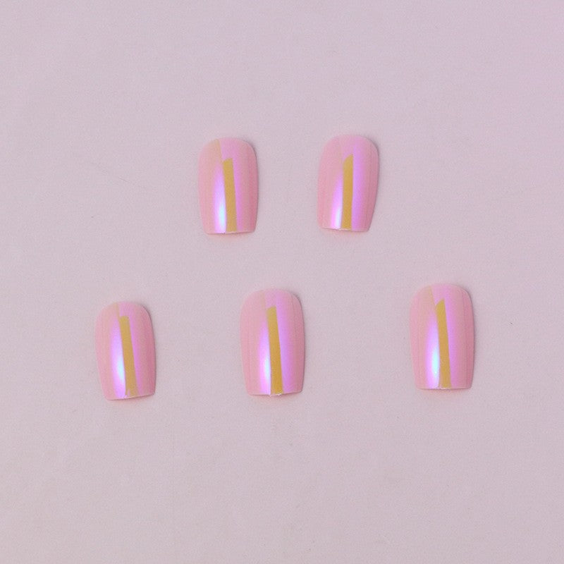 Natural French Tip Press-On Nails Stornfield
