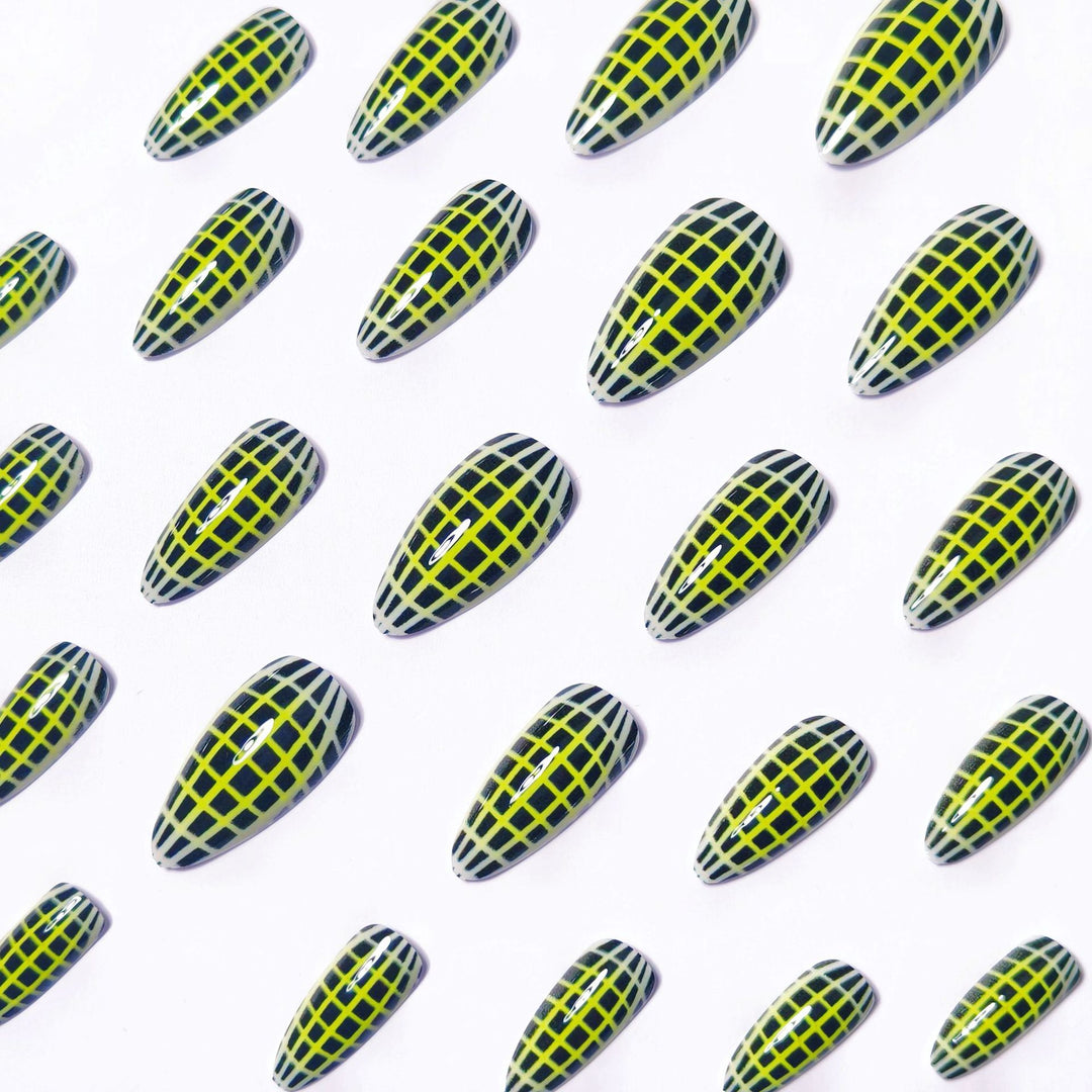 Creative Art Nails with Modern Net Design Stornfield