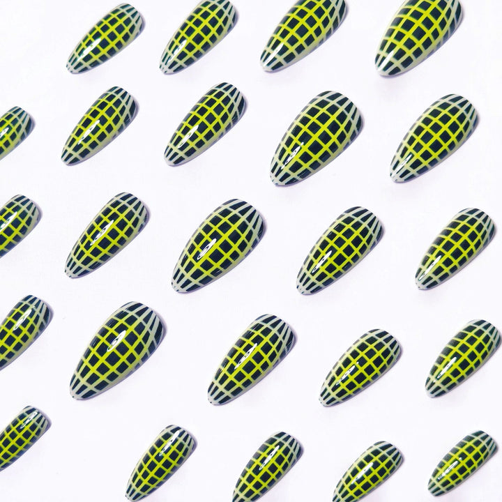 Creative Art Nails with Modern Net Design Stornfield