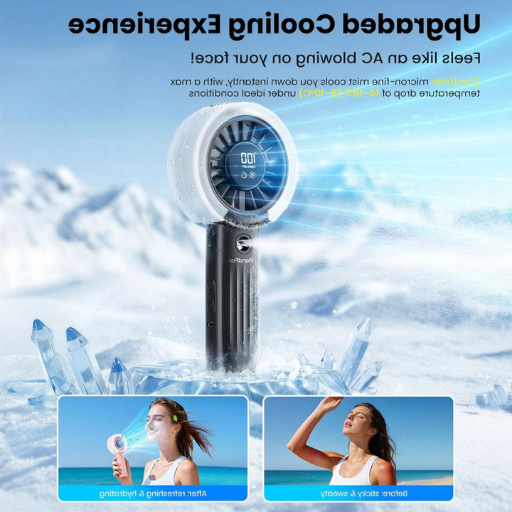 Unisex Portable Mist Fan with Touch Control Stornfield