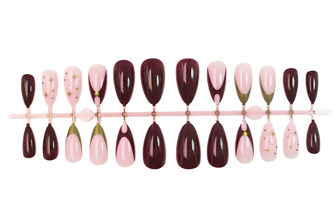 Nail art set with glamorous design elements and elegant accents Stornfield