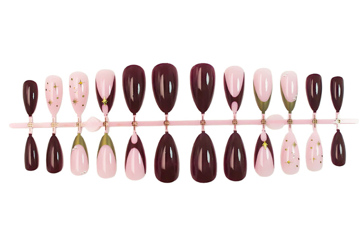 Nail art set with glamorous design elements and elegant accents Stornfield