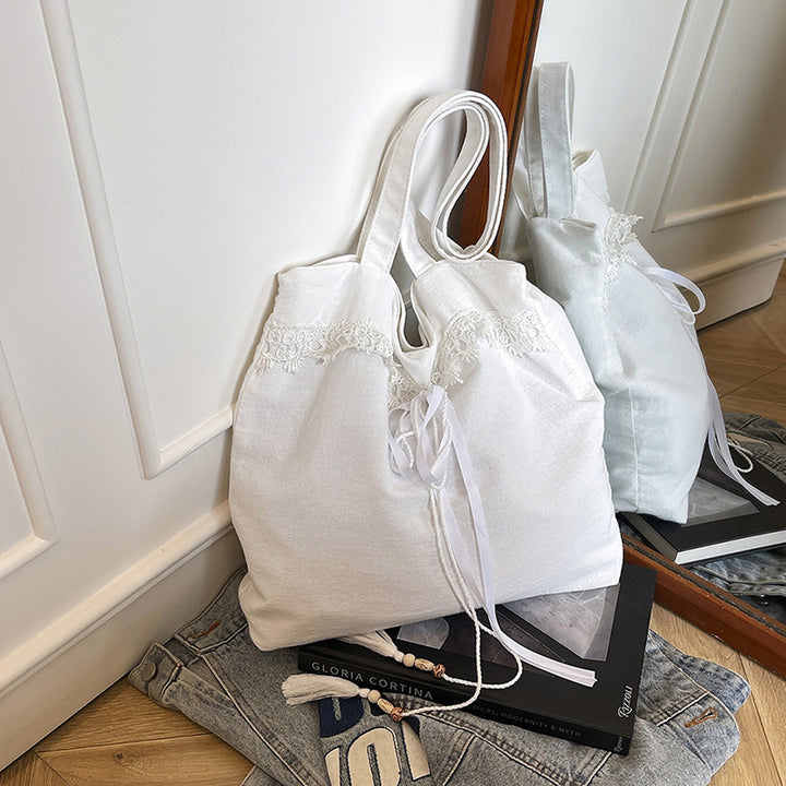Chic Embroidered Shoulder Tote Bag Stornfield