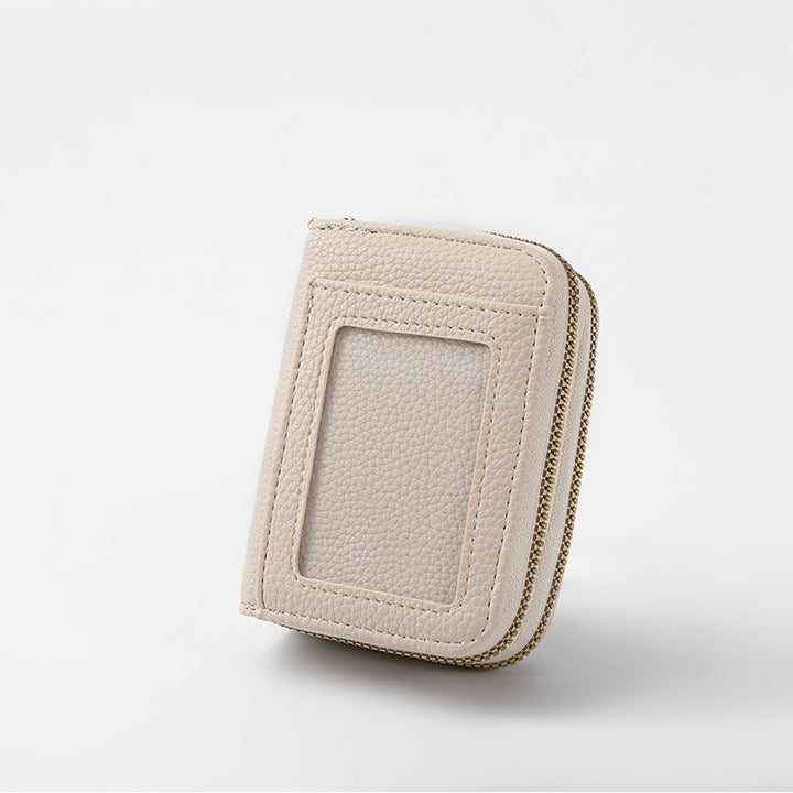Leather Slim Zippered Coin Wallet Stornfield