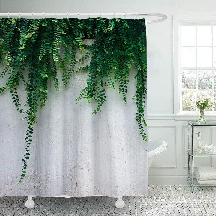 Botanical Leaf Print Shower Curtain Stornfield