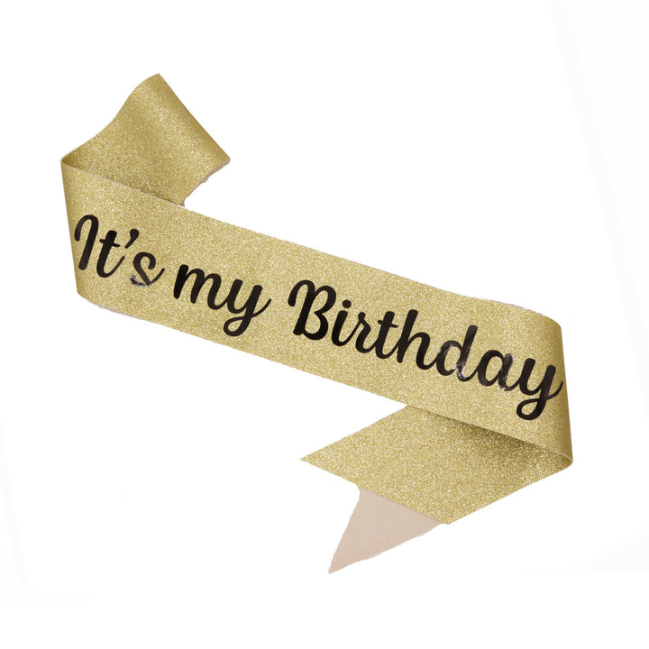 Ladies Festive Birthday Band with Glitter Design Stornfield
