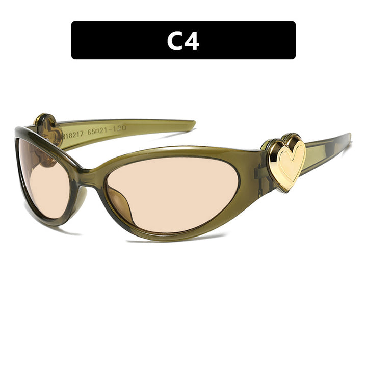 Ladies fashionable sunglasses with heart-shaped detail Stornfield