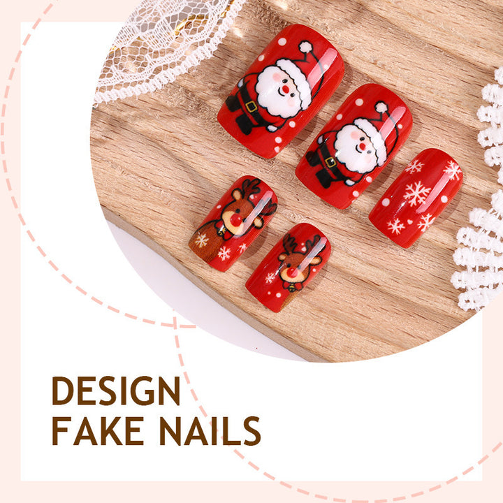 Festive Christmas Art Nail Set Stornfield