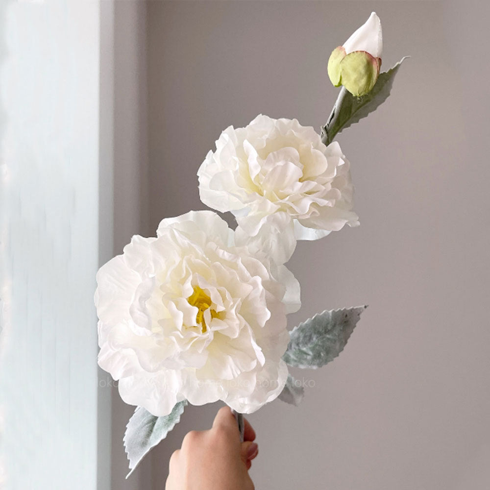 Realistic Peony Flower Stem
