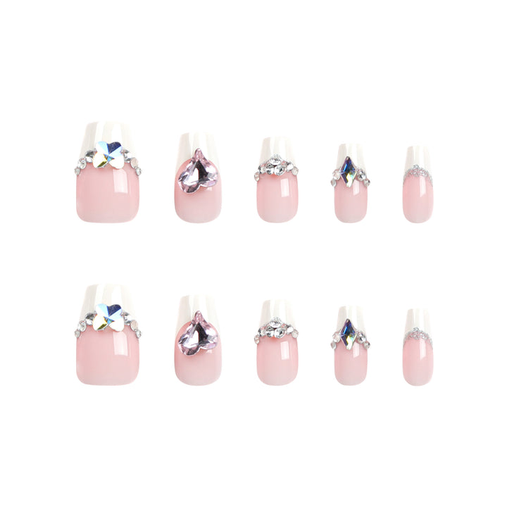 Artistic Nail Extensions with Gemstone Decorations Stornfield