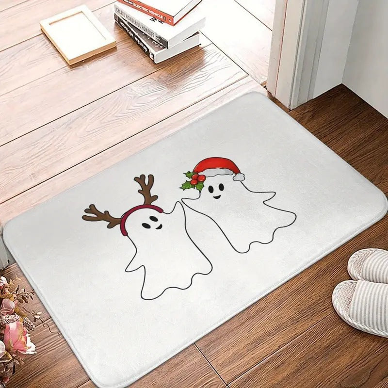 Festive Holiday-Themed Floor Mat for Home