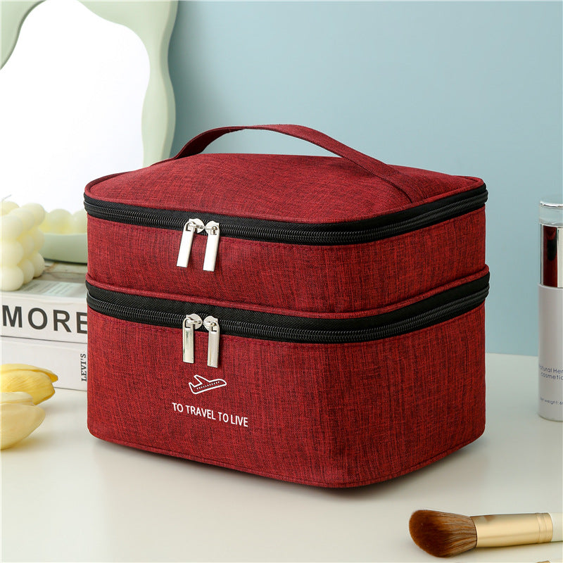 Dual-Layer Travel Cosmetic Organizer Stornfield