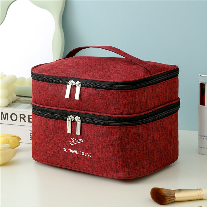 Dual-Layer Travel Cosmetic Organizer Stornfield
