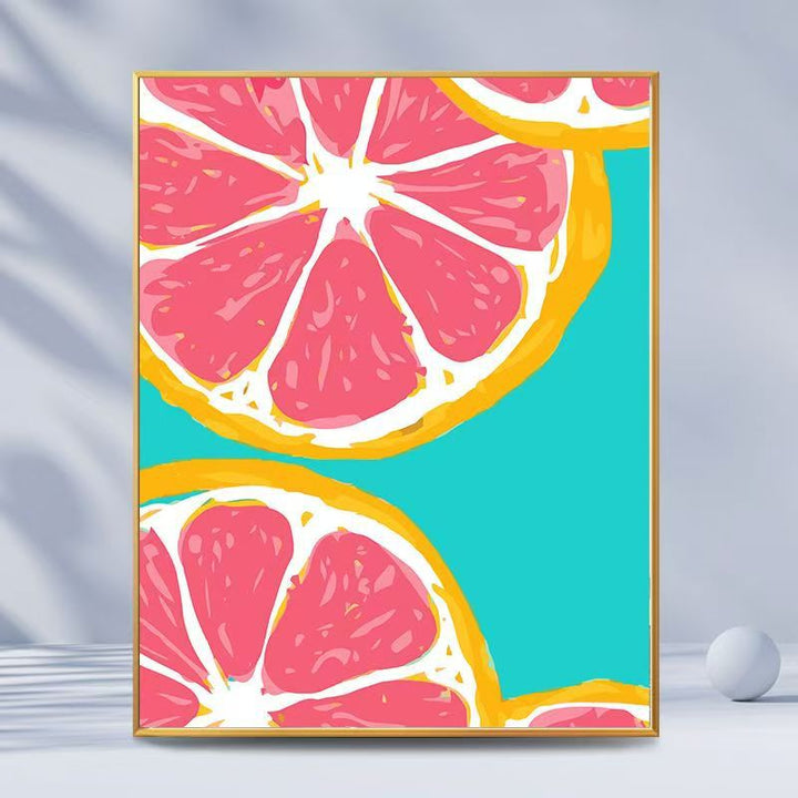 Citrus-Inspired Graphic Art Print Stornfield