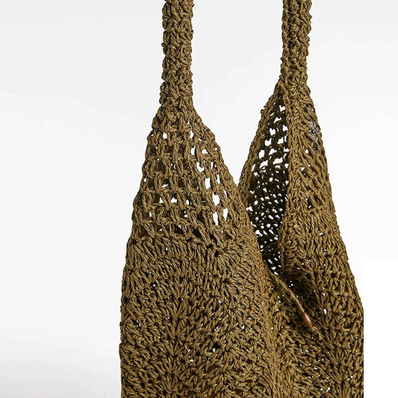 Hand-crocheted tote with deep slit Stornfield