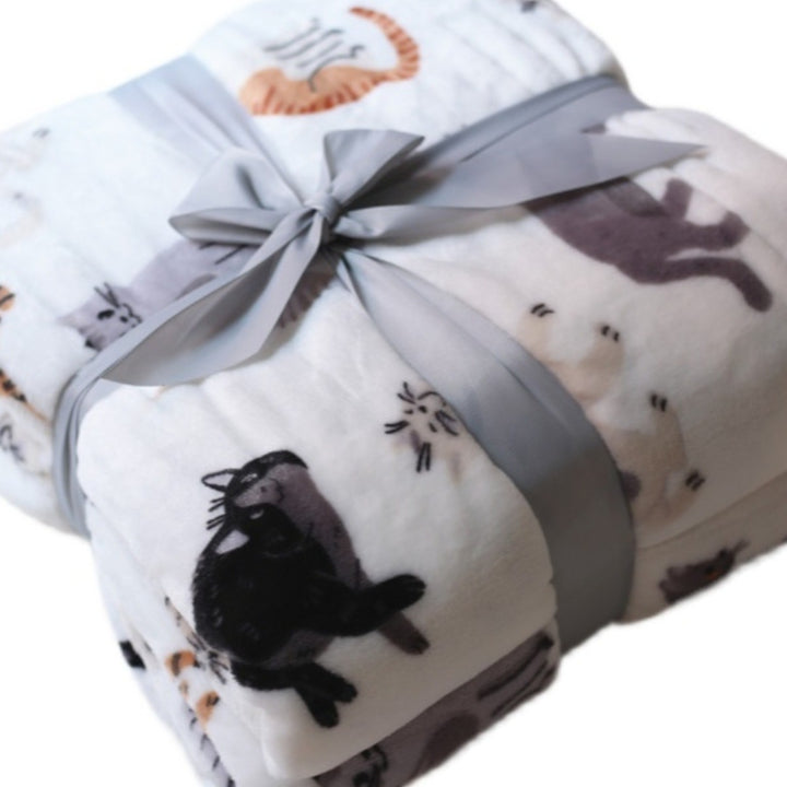 Cozy Unicorn-Themed Fleece Hoodie Blanket