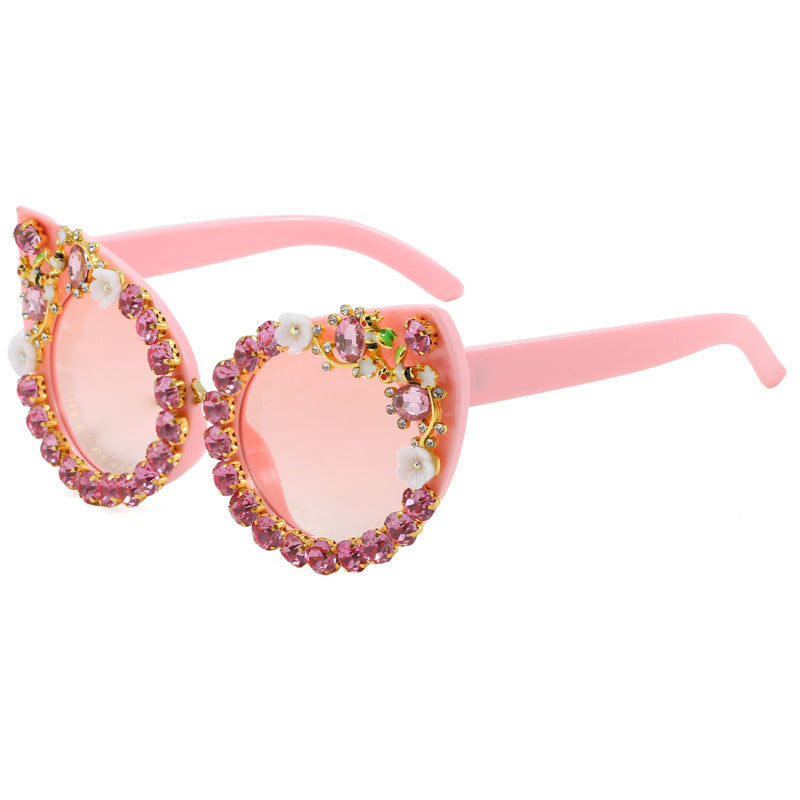 Women's Heart-shaped Sunglasses with Sparkling Accents Stornfield