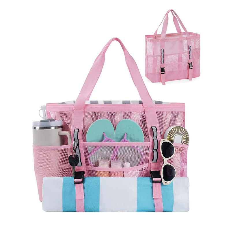 Multifunctional beach bag with mesh design Stornfield