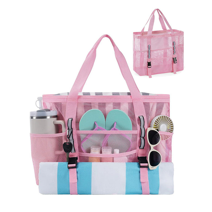 Multifunctional beach bag with mesh design Stornfield