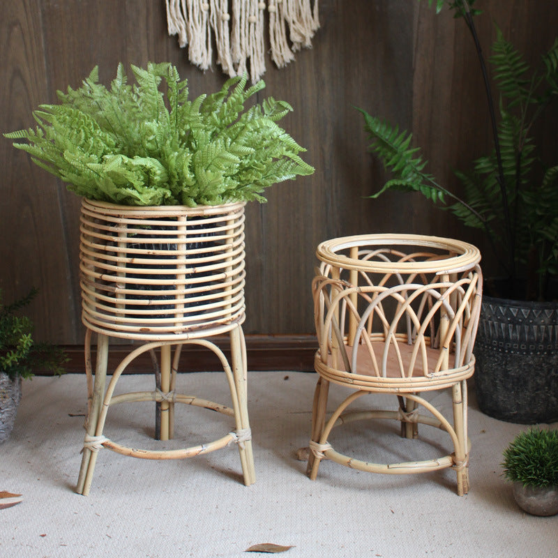 Rattan plant stand with modern design Stornfield