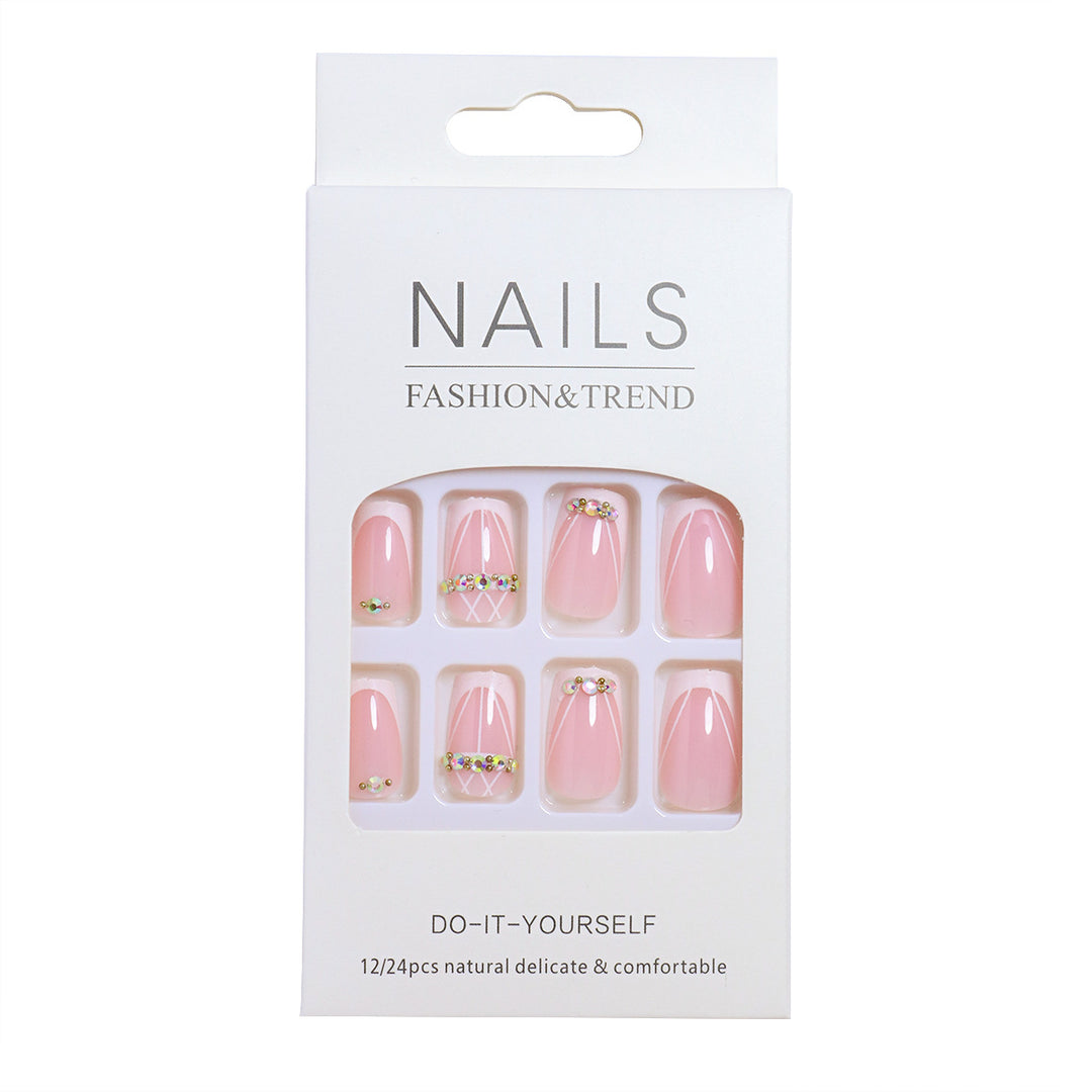 Elegant DIY Natural Look Press-On Nails Stornfield