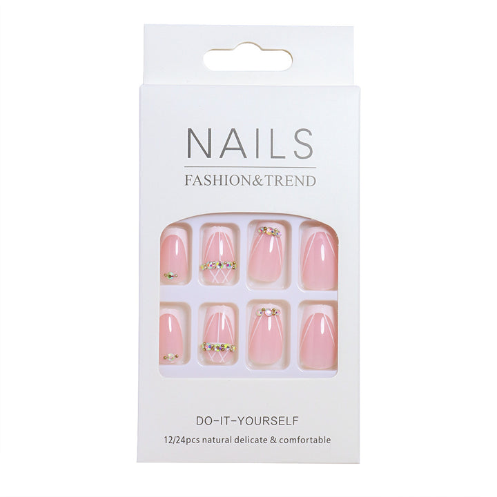 Elegant DIY Natural Look Press-On Nails Stornfield